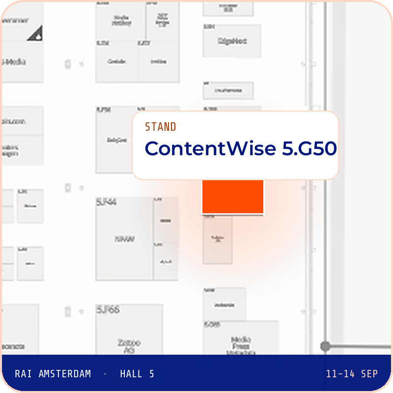 IBC 2026 ContentWise booth location map